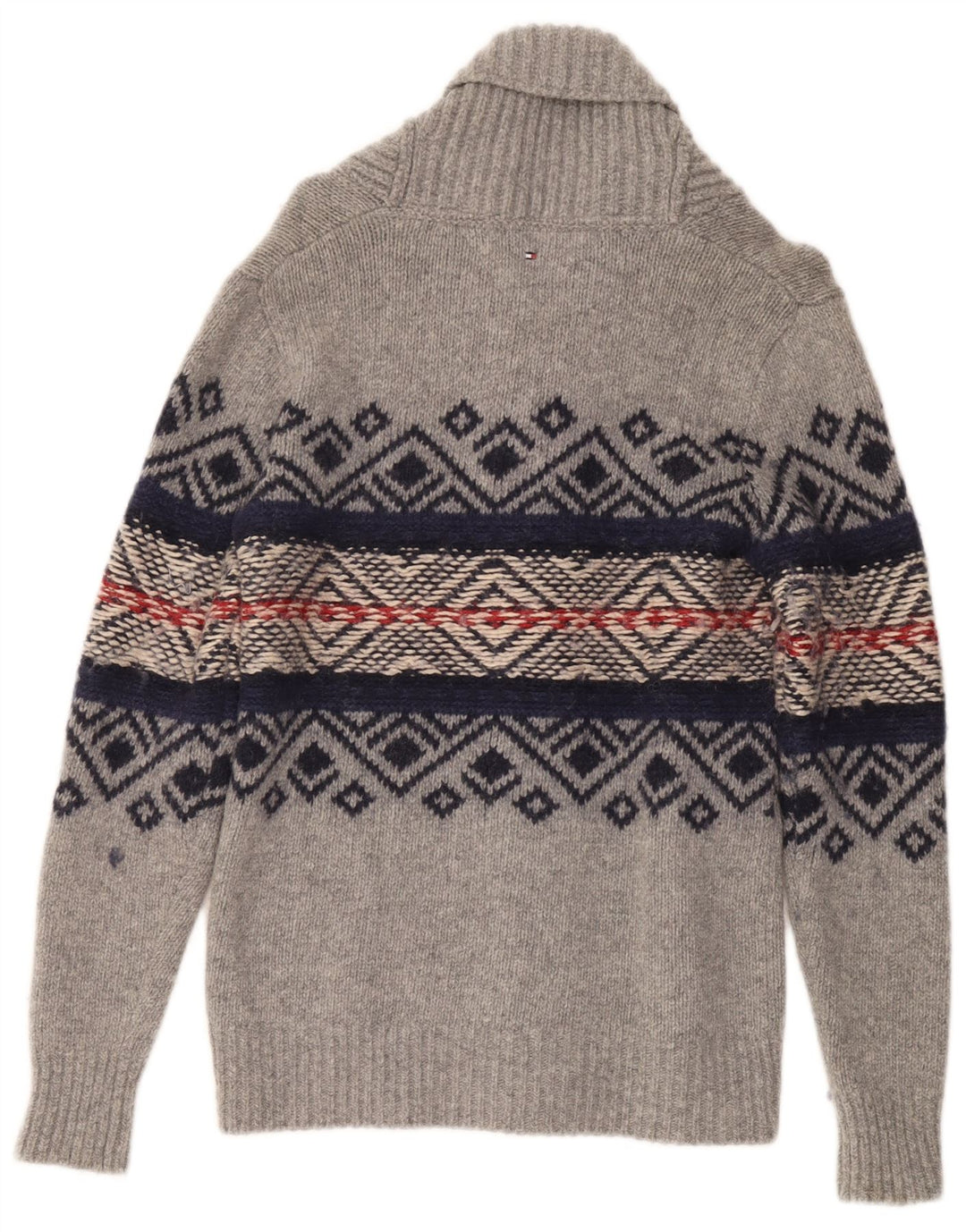 TOMMY HILFIGER Cardigantrøje til drenge 15-16 år Grey Fair Isle