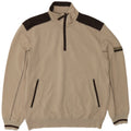CHAMPION Sweatshirt med lynlås til mænd Stor Beige Colourblock Bomuld