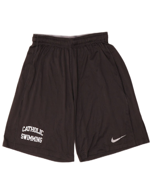Nike Herre Dri Fit grafiske sportsshorts Medium Sort Polyester