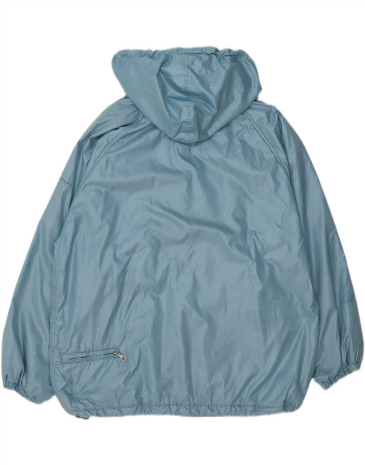 BELFE & BELFE Womens Oversized Hooded Windbreaker Jacket IT 46 Large Blue Vintage Belfe & Belfe and Second-Hand Belfe & Belfe from Messina Hembry 
