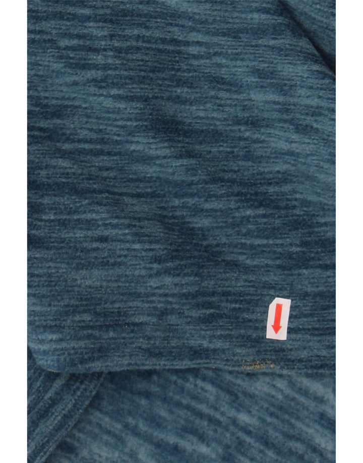 MOUNTAIN WAREHOUSE Mens Zip Neck Fleece Jumper Small Blue Polyester Vintage Mountain Warehouse and Second-Hand Mountain Warehouse from Messina Hembry 