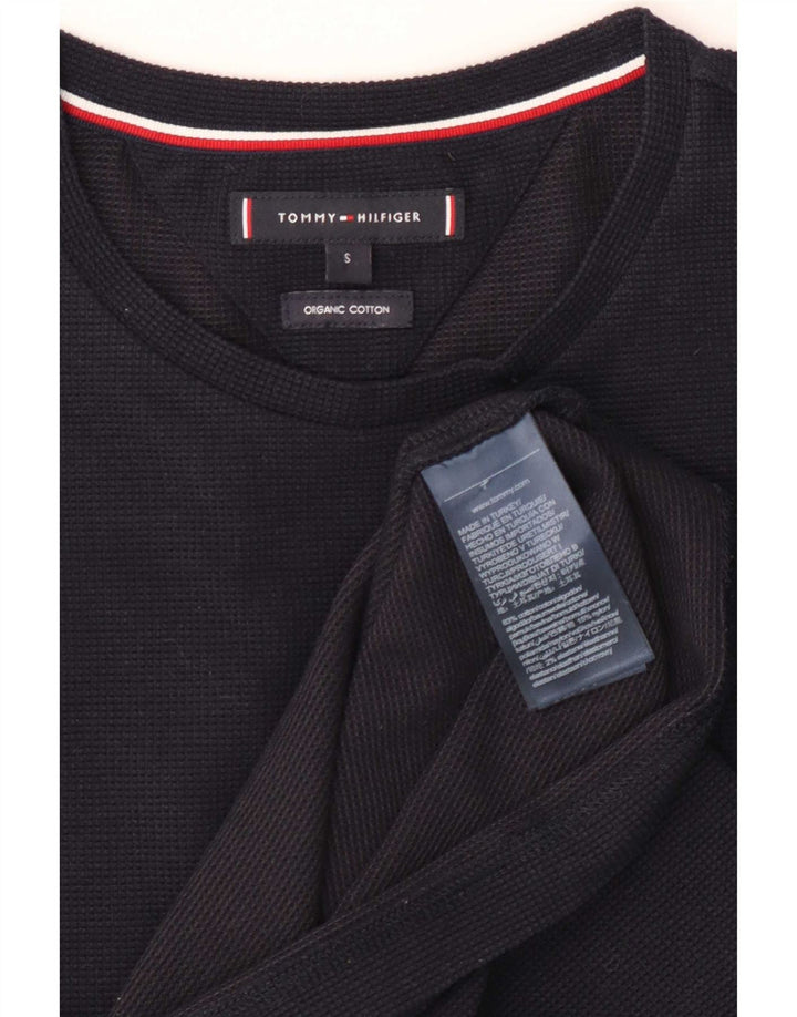 Tommy Hilfiger Herre Top Langærmet Lille Marineblå Bomuld