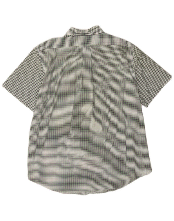 Polo Ralph Lauren Herre kortærmet Custom Fit skjorte XL grøn ternet bomuld