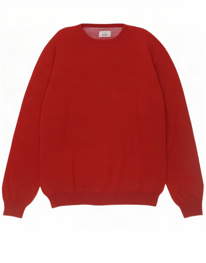 Marks & Spencer Herre sweater med rund hals XL rød bomuld