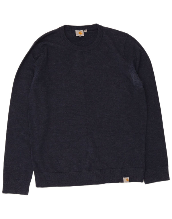 Carhartt Herre Crew Neck sweater Medium Navy Blue