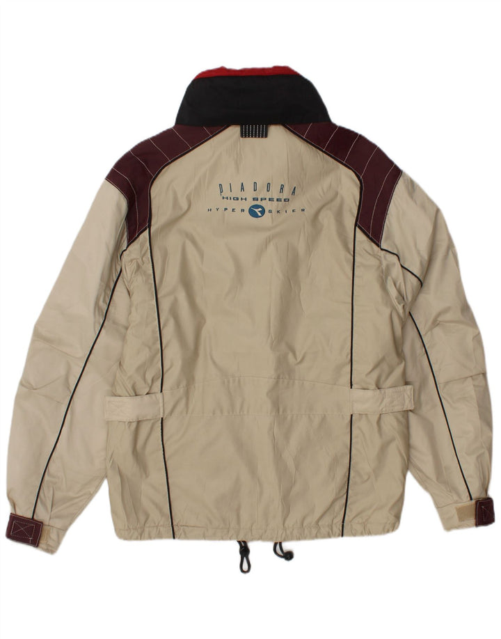 Diadora Herre grafisk skijakke Lille hvid Colourblock Polyester