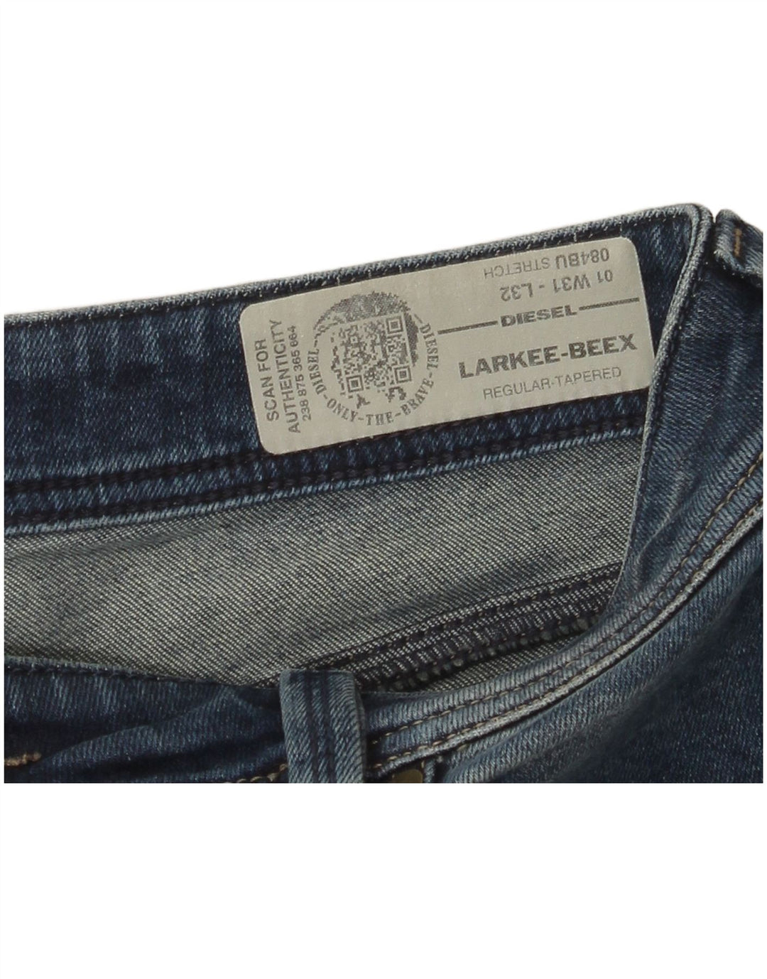 DIESEL Mens Larkee-Beex Regular Tapered Denim Shorts W31 Medium Blue
