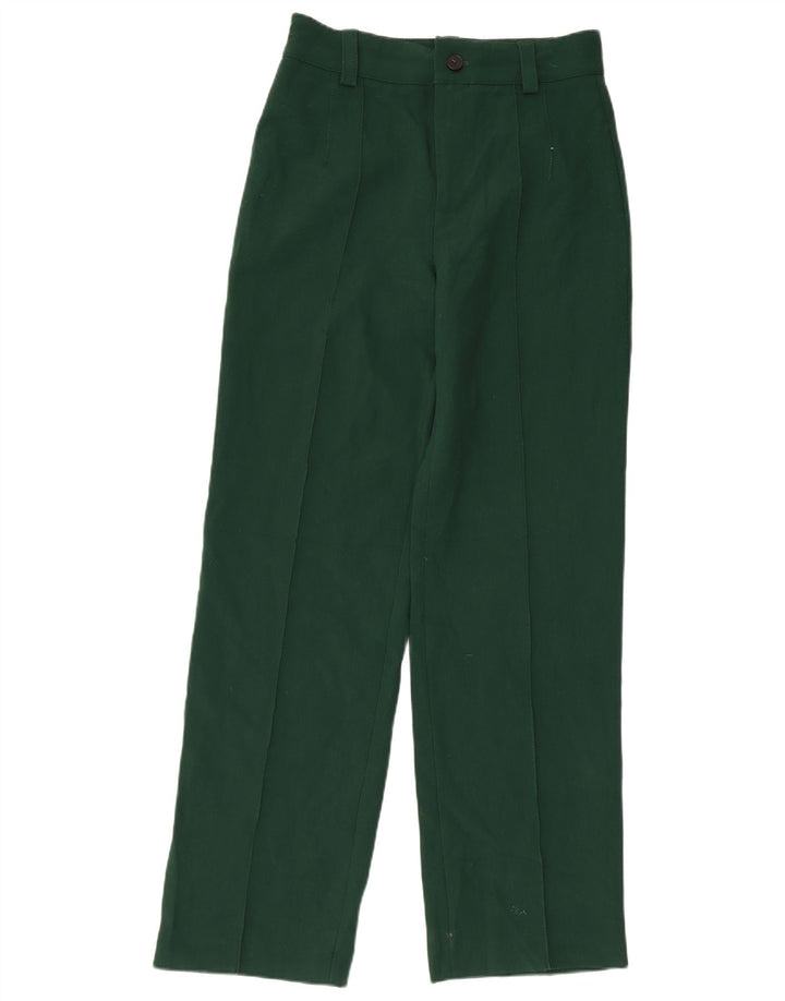 Zara Lige jakkesæt til kvinder Medium W28 L31 Grøn polyester