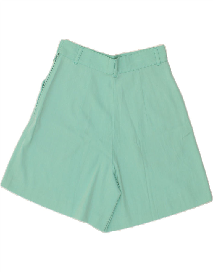 BENETTON Womens High Waist Casual Shorts IT 40 Small Green Polyester Vintage Benetton and Second-Hand Benetton from Messina Hembry 