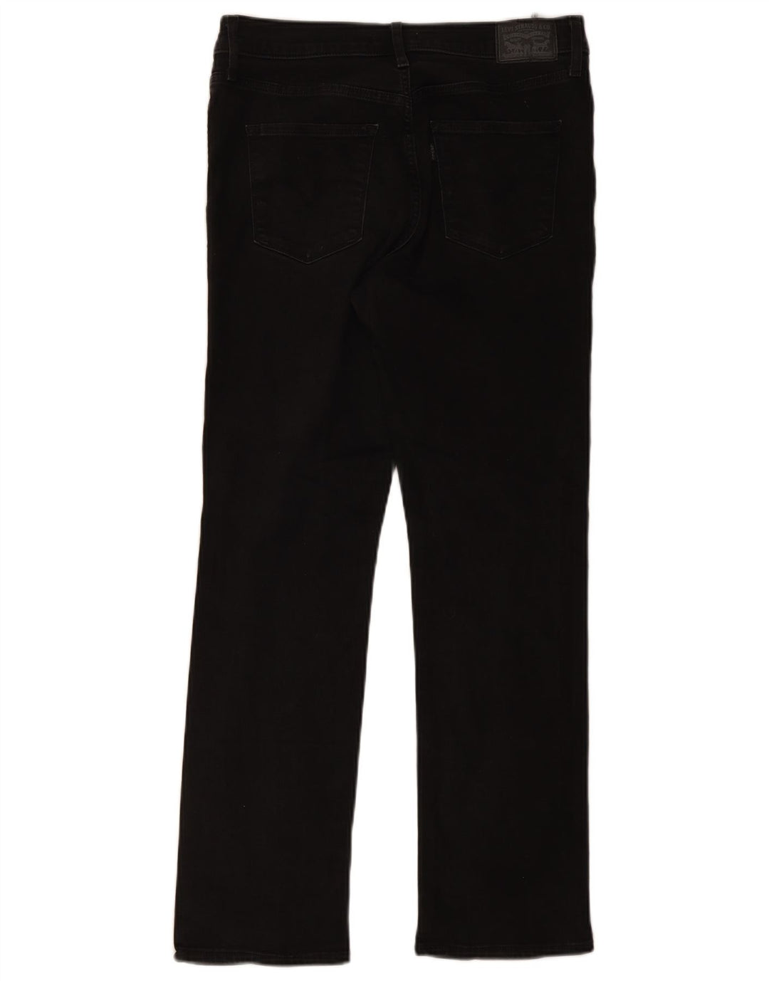 Levi's Womens 314 Shaping Straight Jeans W31 L30 Sort bomuld