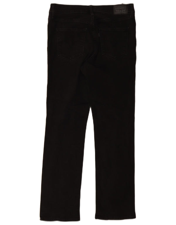 Levi's Womens 314 Shaping Straight Jeans W31 L30 Sort bomuld