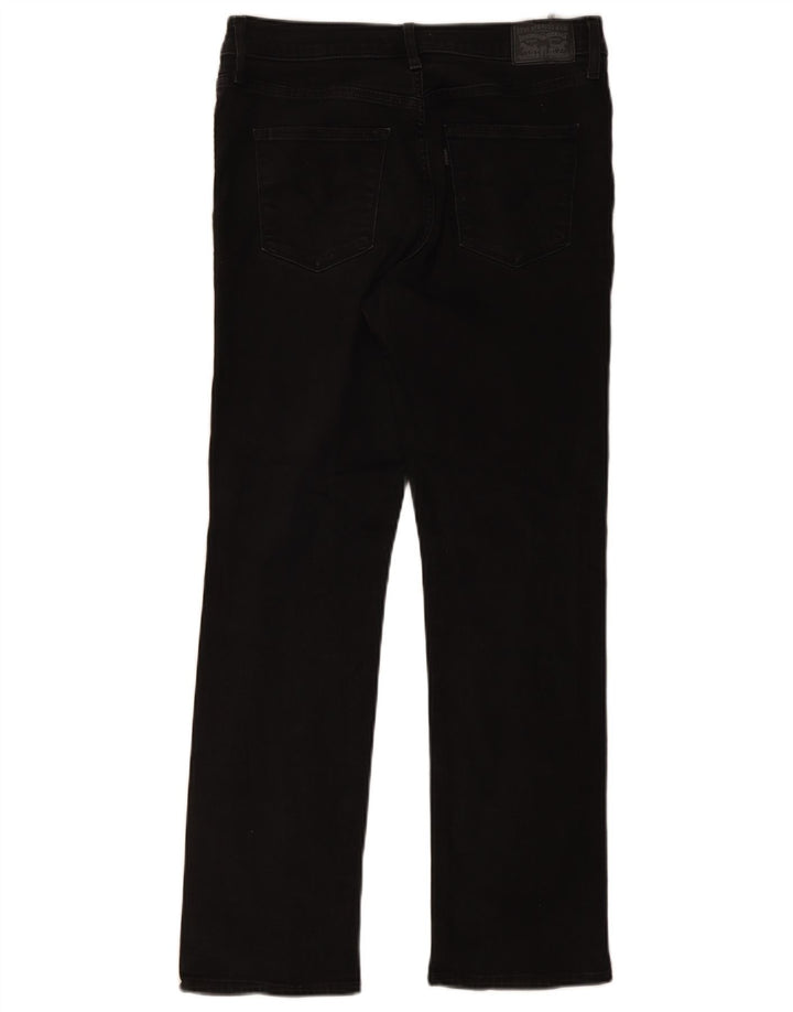 Levi's Womens 314 Shaping Straight Jeans W31 L30 Sort bomuld