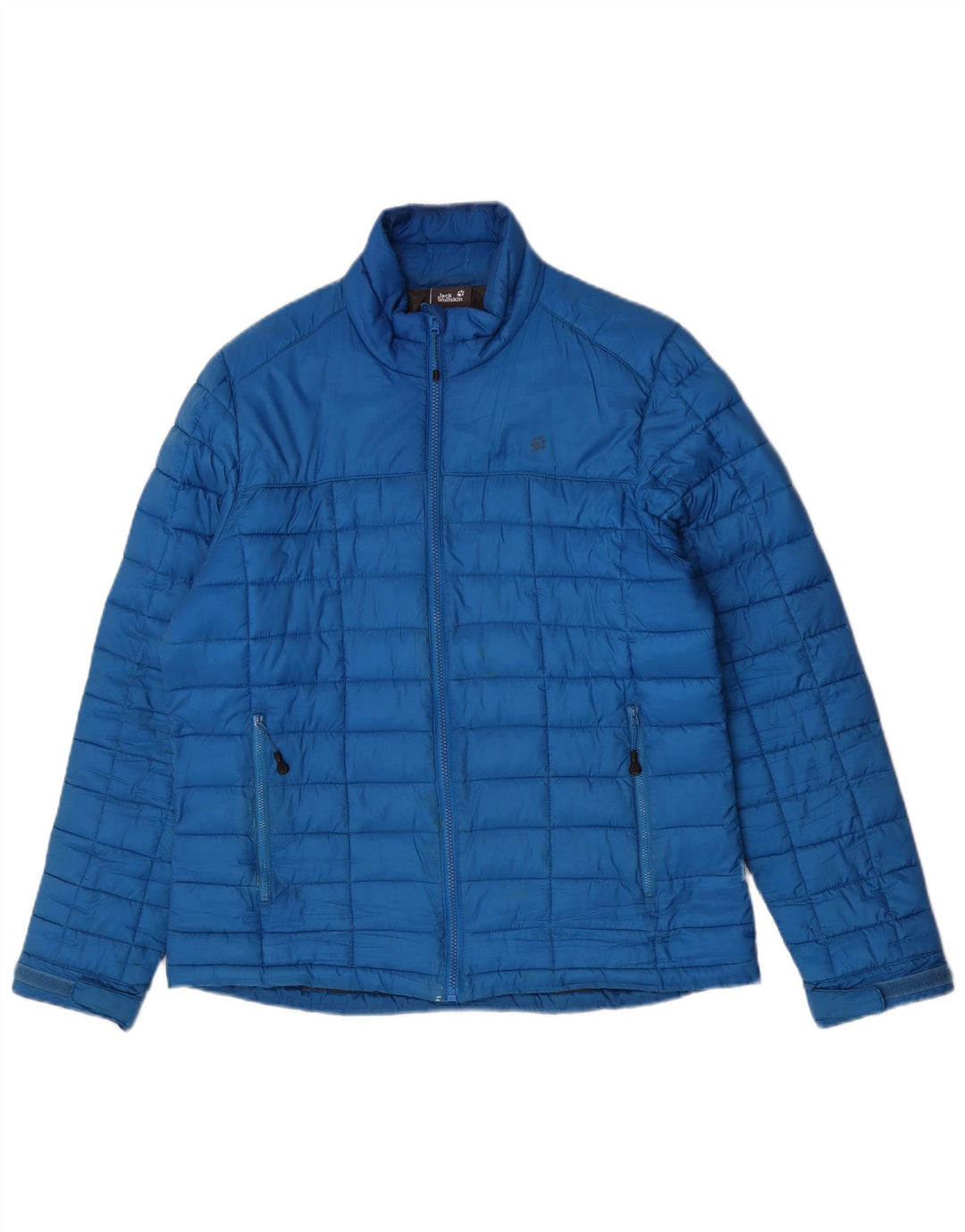 Jack Wolfskin Herre polstret jakke UK 36/38 Small Blue Polyester