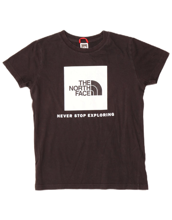 The North Face Boys Grafisk T-Shirt Top 14-15 år XL Sort Bomuld