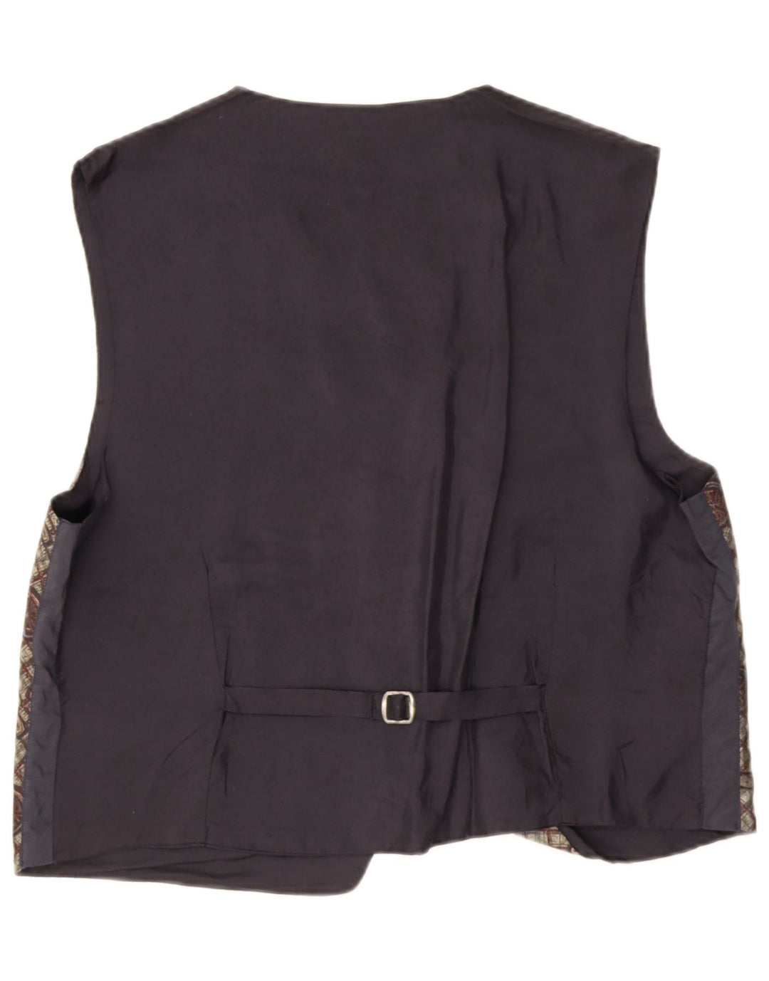 Vintage herre abstrakt mønster vest, stor grå retro