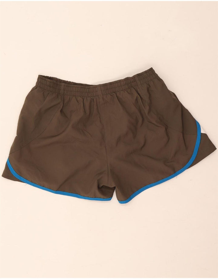 Nike sportsshorts til mænd, store brune colourblock polyester