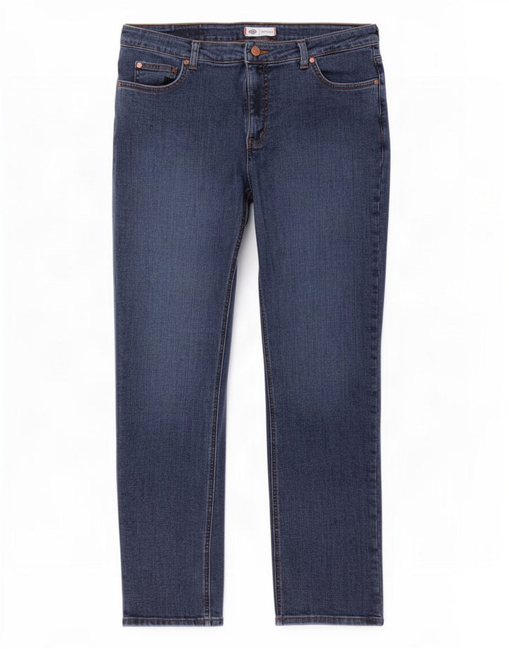 Dickies Dame Straight Jeans US 12 Large W30 L30 Blue Cotton