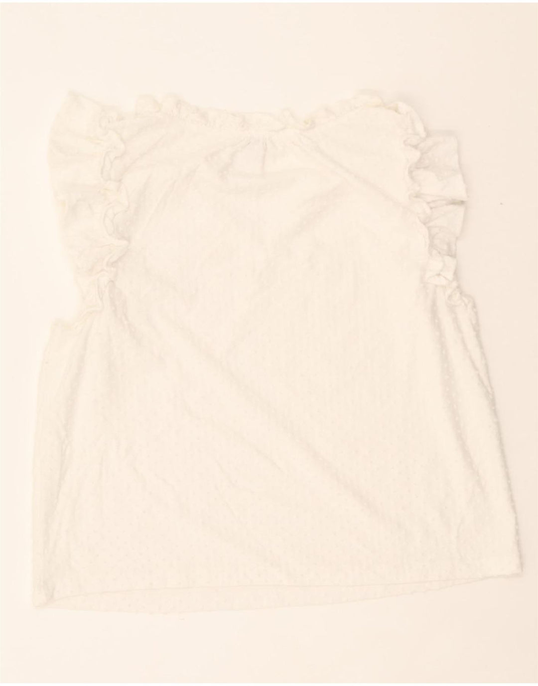 J. CREW Womens Crop Blouse Top UK 16 Large White Vintage J. Crew and Second-Hand J. Crew from Messina Hembry 