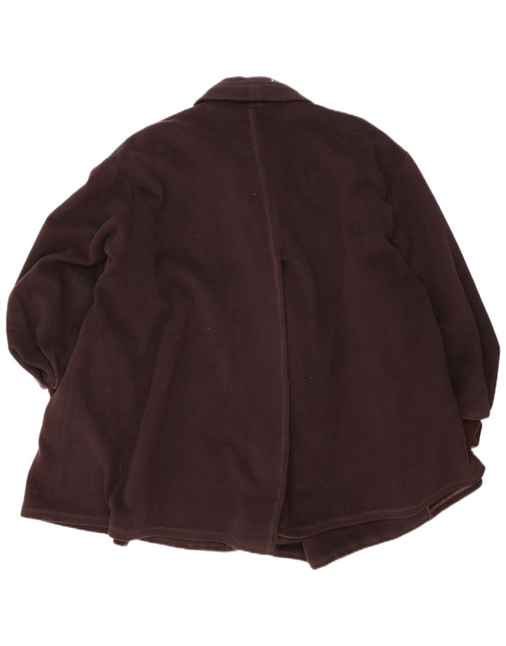 Oaks By Ferre Womens Oversized Open Overcoat UK 14 Medium Brown