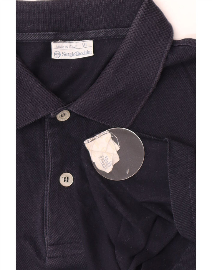 Sergio Tacchini Herre poloshirt Stor marineblå bomuld