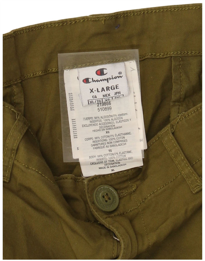 Champion Herre Cargo Shorts XL W38 Khaki Bomuld