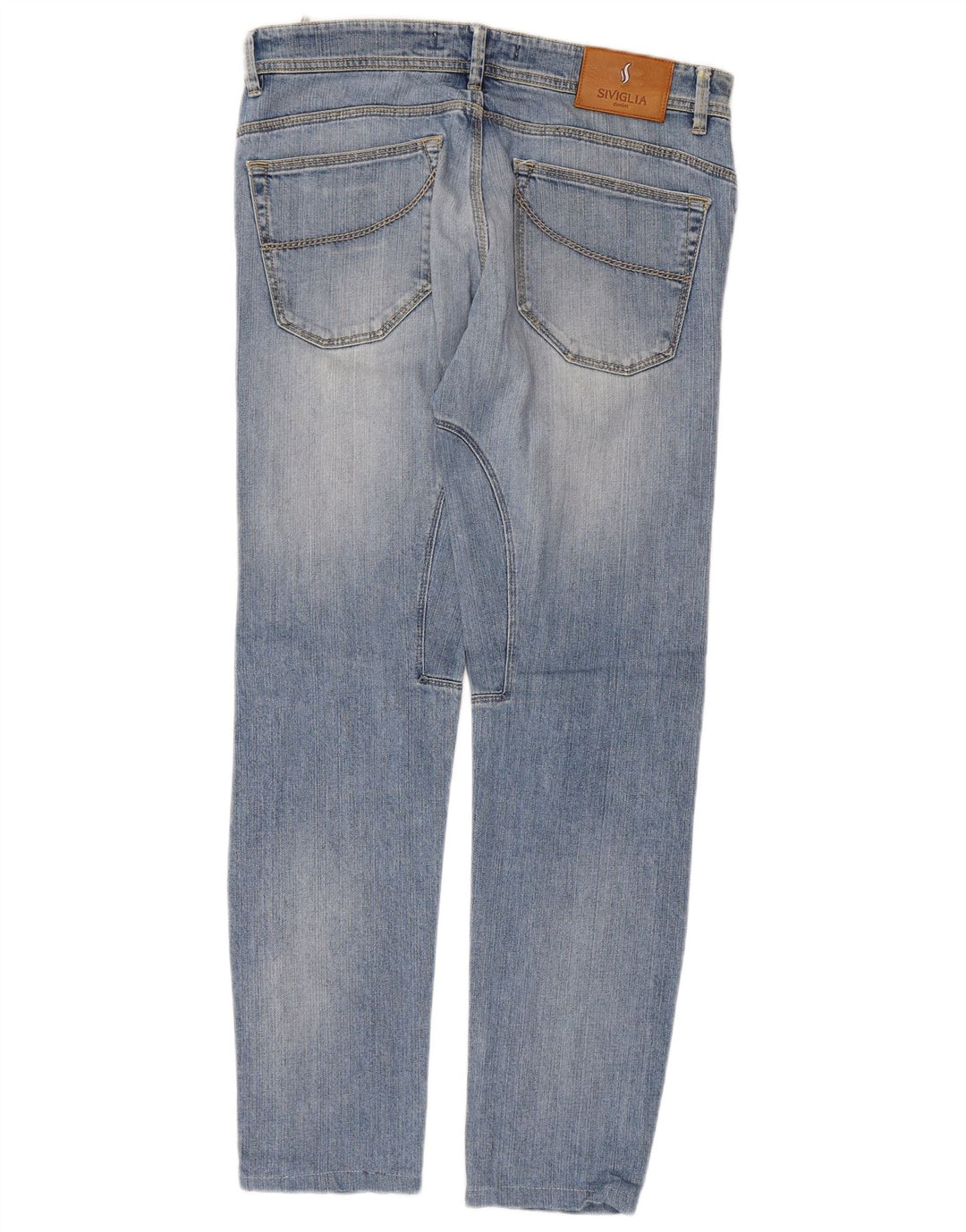 SIVIGLIA Dame Slim Jeans W34 L28 Blå Bomuld