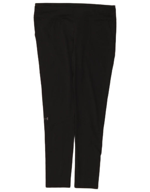 Under Armour Womens Heat Gear Leggings UK 14 Large Black