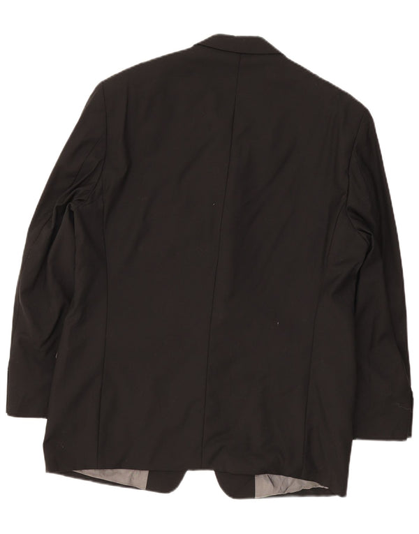 Calvin Klein Herre 3-knaps blazerjakke UK 38 Medium Sort Uld