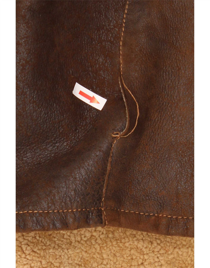 Pirbos Herre Shearling Jacket IT 58 4XL Brun Shearling
