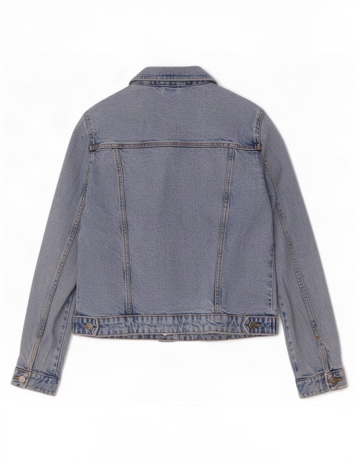 Zara Dame Denim Jacket UK 14 Large Blue