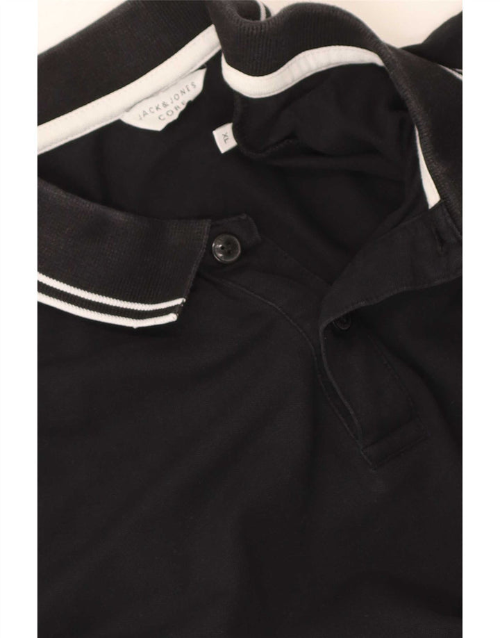 Jack & Jones herre poloshirt XL sort stribet