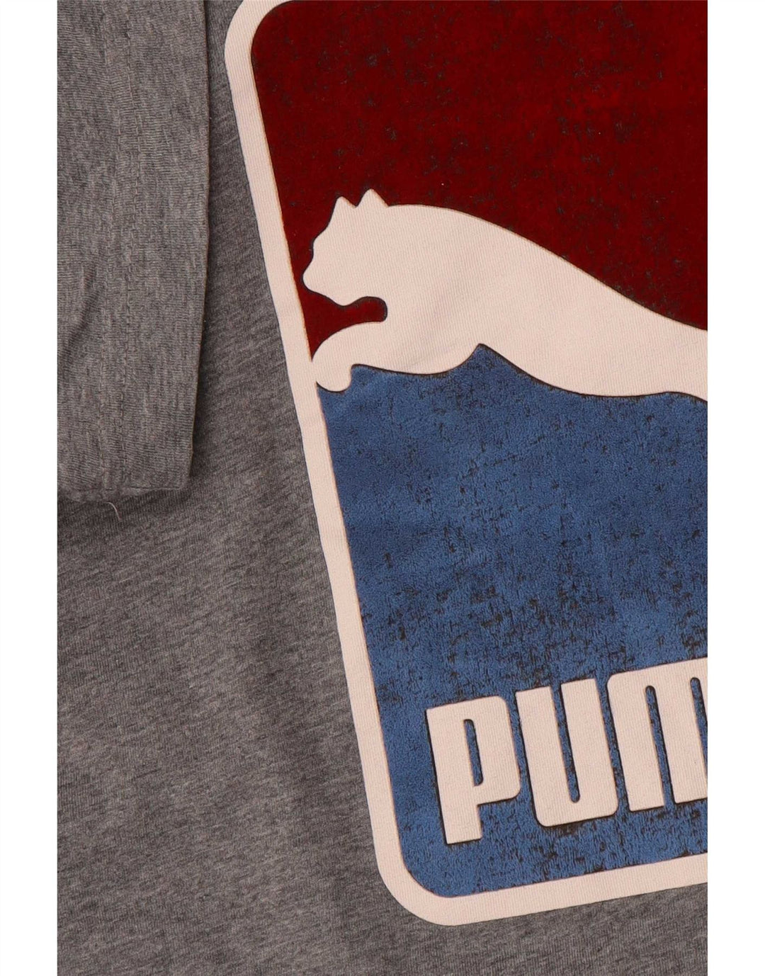 Puma Herre Grafisk T-Shirt Top Stor Grå