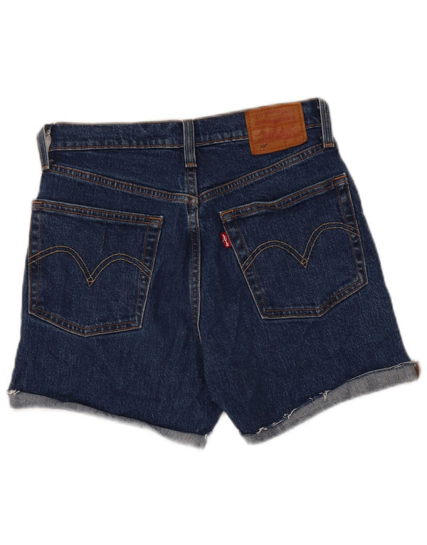 Levi's Womens 501 denimshorts W25 XS blå bomuld