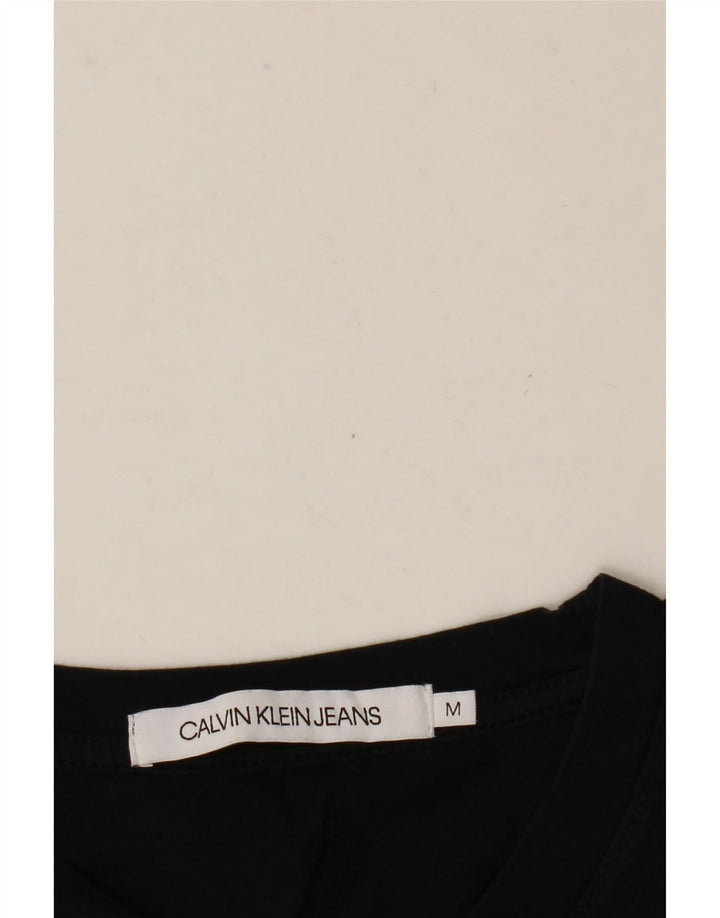 Calvin Klein Jeans Herre grafisk T-shirt Top Medium Sort