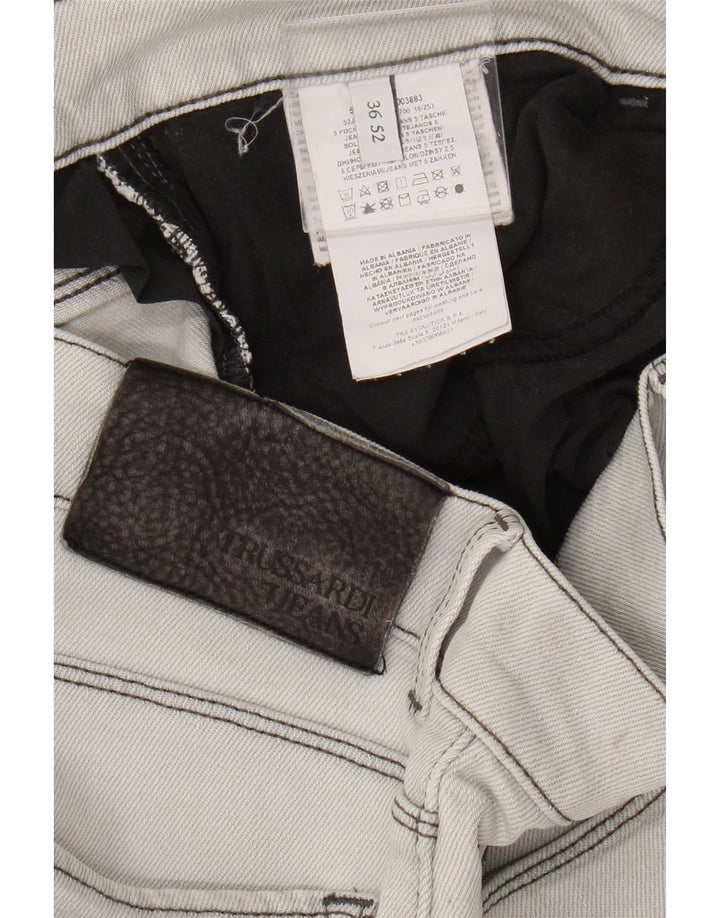 Trussardi Herre Slim Jeans W36 L27 Grå Bomuld