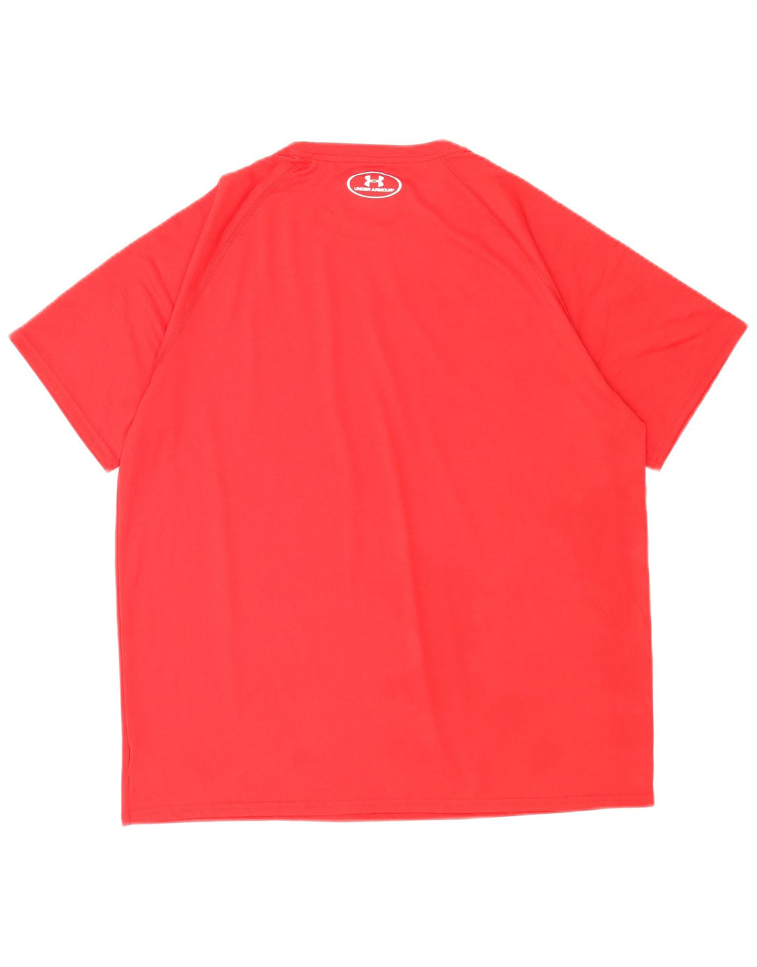 Under Armour Herre Heat Gear T-Shirt Top Stor Rød Polyester
