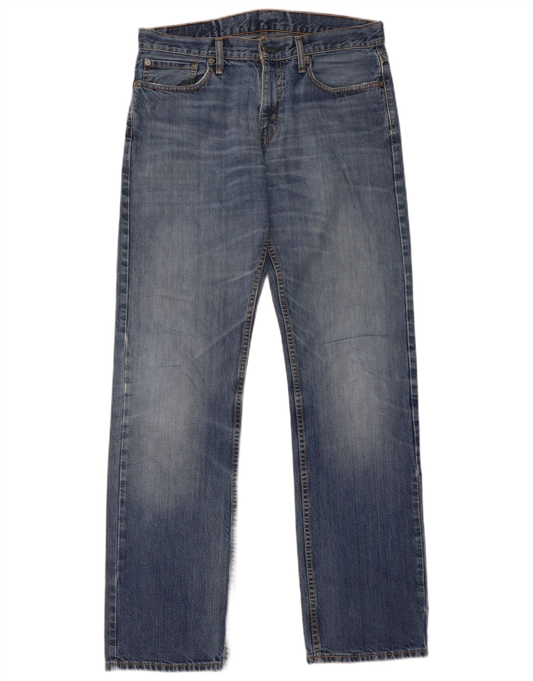 Levi's Herre 514 Straight Jeans W33 L34 Blå Bomuld