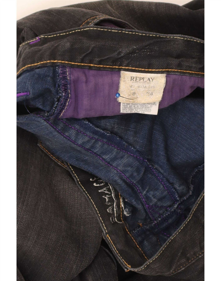 Replay Herre Straight Jeans W38 L34 Sort