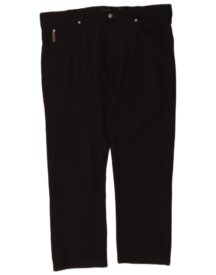 Armani Lige Casual bukser til mænd W40 L29 sort polyester