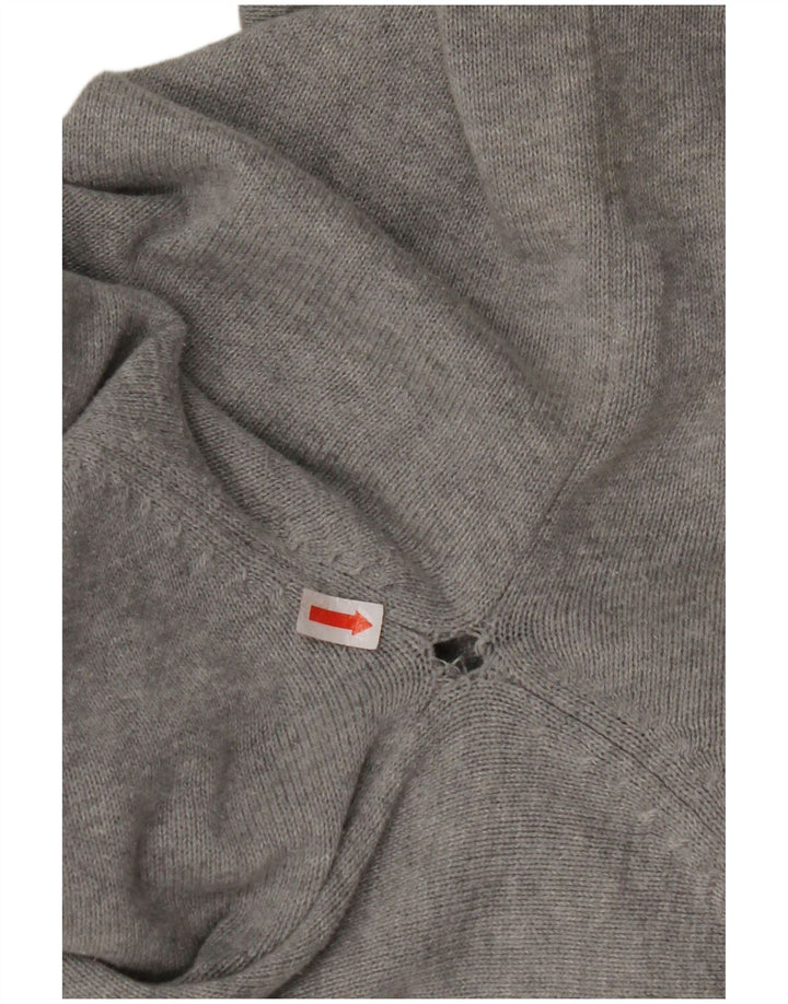 NAUTICA sweater med lynlås til mænd XL Grå Argyle/Diamond Bomuld