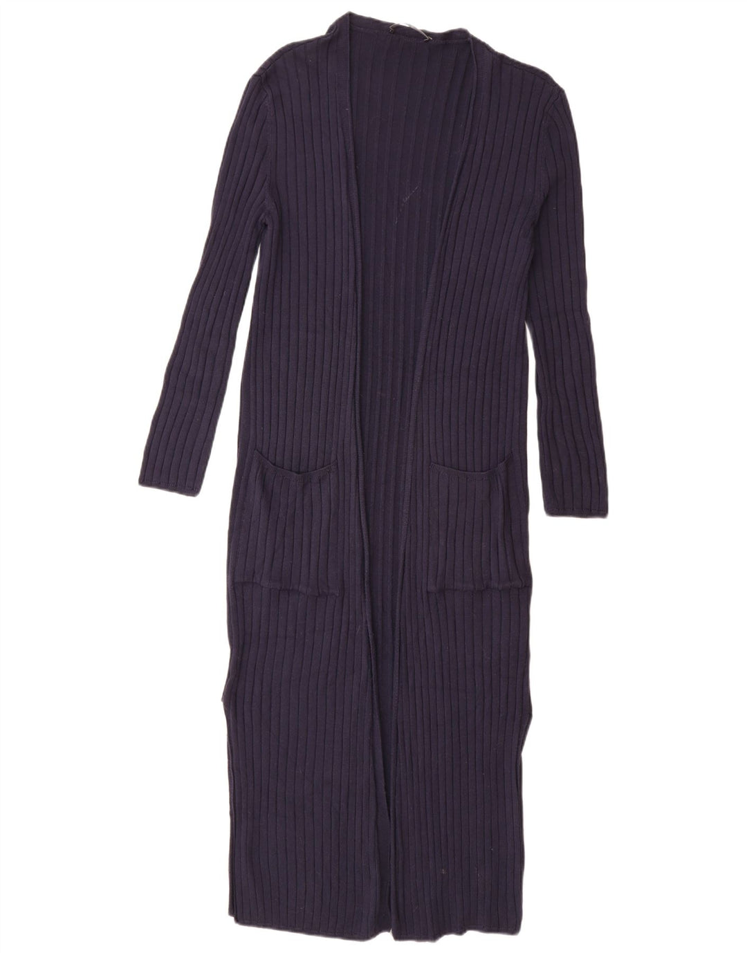 Marks & Spencer Dame Longline Cardigan Sweater UK 10 Small Navy Blue