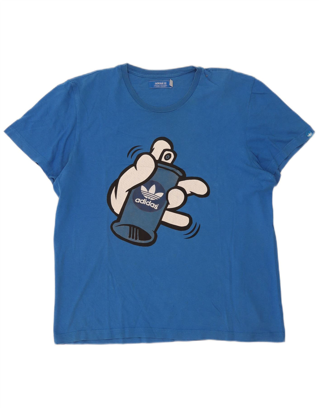 Adidas Grafisk T-shirt top til mænd, stor blå