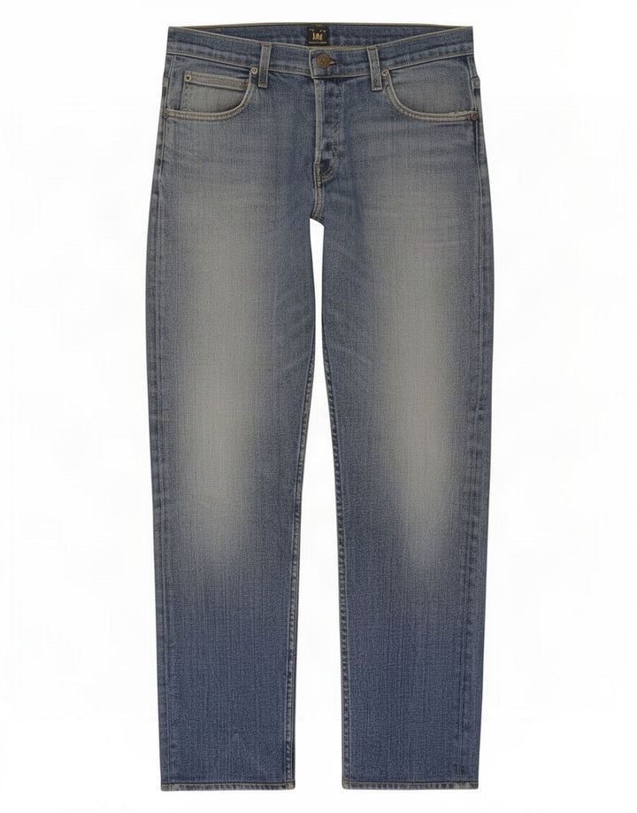 Lee Mens Powell Slim Jeans W33 L34 Blå Bomuld