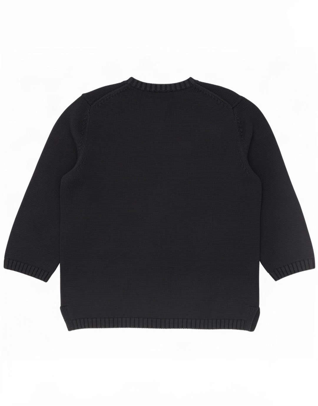 Lands End Boys Boat Neck Jumper Sweater 10-11 År Medium Navy Blue