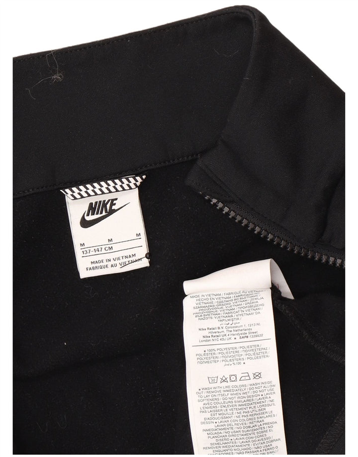 Nike drenge grafisk træningsdragt topjakke 10-11 år medium sort polyester