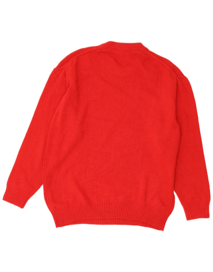 Murphy & Nye Herre sweater med rund hals, stor rød
