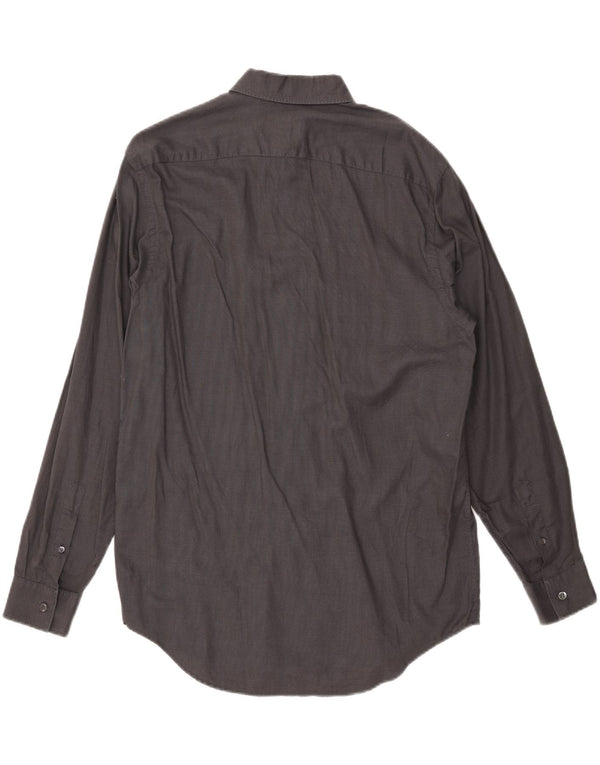 Calvin Klein Mens Shirt Size 41 Medium Grey Cotton