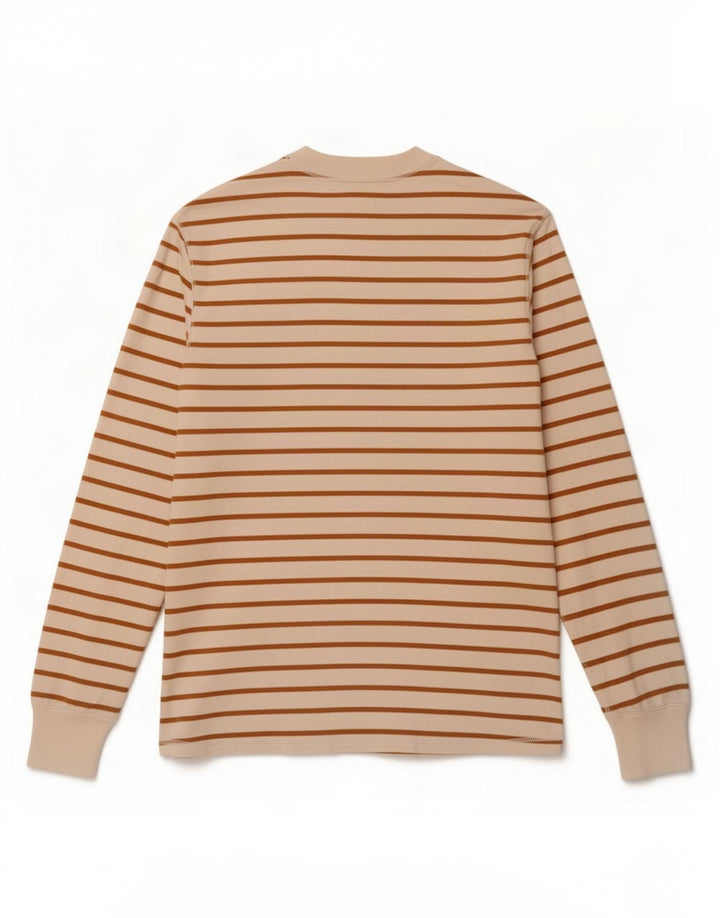 Gap Herre Top Langærmet Medium Off White Stribet bomuld