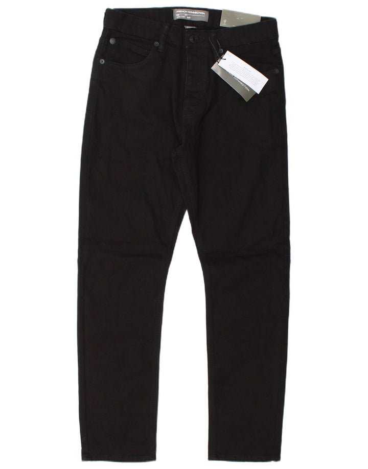 French Connection Slim Jeans til mænd W30 L30 Sort bomuld
