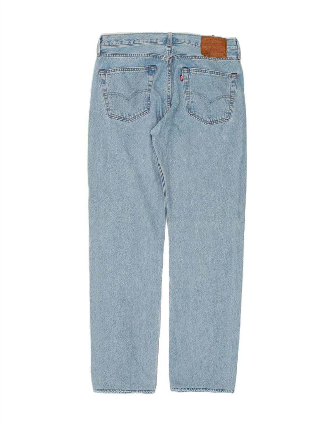 LEVI'S Herre 504 Straight Jeans W33 L32 Blå Bomuld